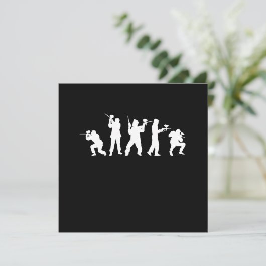 ペイントボールプレーヤー ペイントボールマーカー ペイントボールガン G 招待状 (スタンド正面)