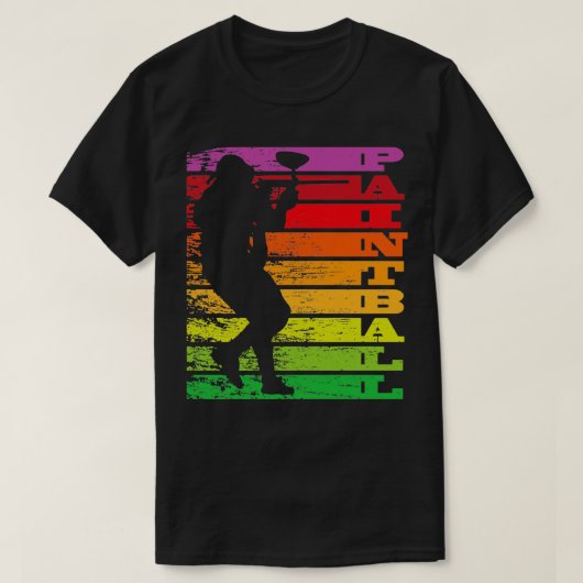 ペイントボールペイントボールプレーヤーGotchaチームZippedフード Tシャツ (デザイン正面)