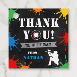 ペイントボールメッセージカードペイントボールサンキューラベル フェイバータグ