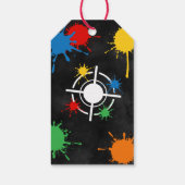 ペイントボールメッセージカード，ペイントボールありがとうラベル ギフトタグ (裏面)