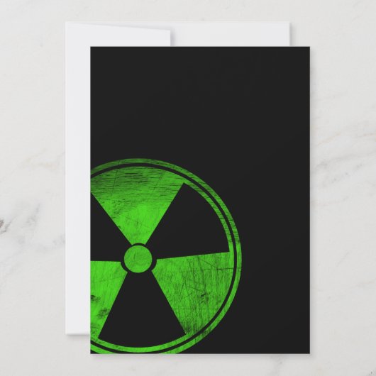 ペイントボールラジオアクティブ誕生日 招待状 (裏面)