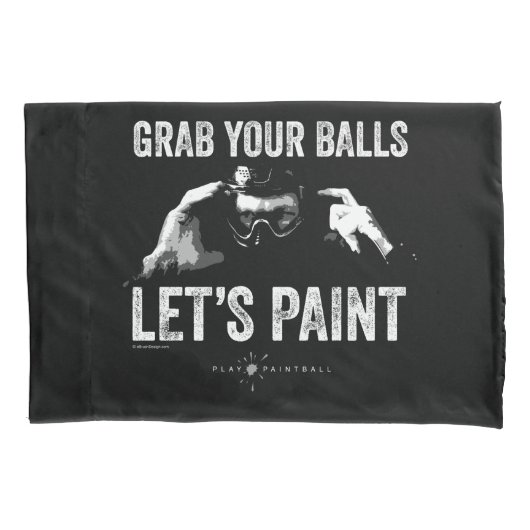 ペイントボールレッツ絵を描ー 枕カバー (正面)