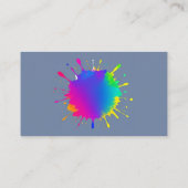 ペイントボールロゴゲームプレーヤーアートポップ・アートのグラフィック 名刺 (裏面)