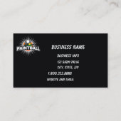 ペイントボールロゴゲームプレーヤーアートポップ・アートのグラフィック 名刺 (正面)
