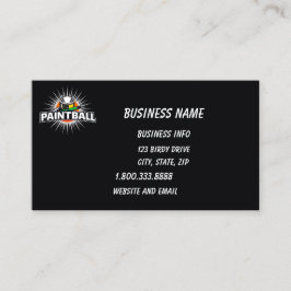 ペイントボールロゴゲームプレーヤーアートポップ・アートのグラフィック 名刺