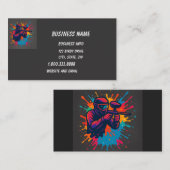 ペイントボールロゴゲームプレーヤーアートポップ・アートのグラフィック 名刺 (正面/裏面)