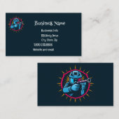 ペイントボールロゴゲームプレーヤーアートポップ・アートのグラフィック 名刺 (正面/裏面)