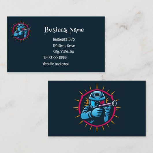 ペイントボールロゴゲームプレーヤーアートポップ・アートのグラフィック 名刺 (正面/裏面)