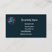 ペイントボールロゴゲームプレーヤーアートポップ・アートのグラフィック 名刺 (正面)