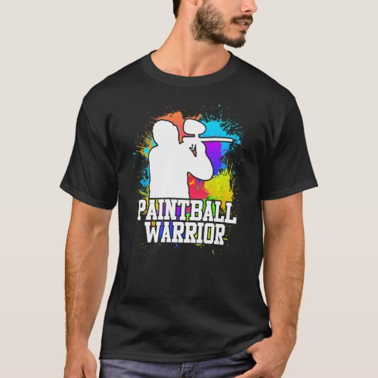 ペイントボール戦士ペイントボール Tシャツ (正面)