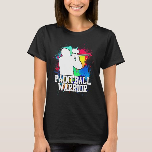 ペイントボール戦士ペイントボール Tシャツ (正面)