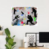 ペイントボール戦 ポスター (ホームオフィス)