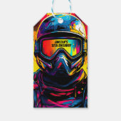 ペイントボール誕生日パーティパーソナライズされたー ギフトタグ (正面)