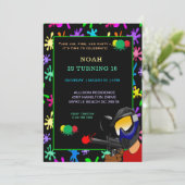 ペイントボール誕生日パーティーへの招待 招待状 (スタンド正面)