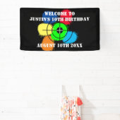 ペイントボール誕生日パーティーへようこそバナー 横断幕 (インサイチュ)