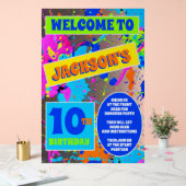 ペイントボール誕生日パーティーアクリルサイン アクリルサイン (ウェディング)