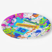 ペイントボール誕生日パーティー ペーパープレート (アングル)