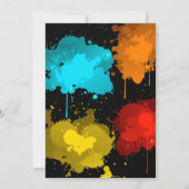 ペイントボール誕生日招待状 |ペイントボールパーティー 招待状 (裏面)