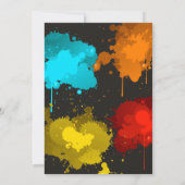 ペイントボール誕生日招待状 |ペイントボールパーティー 招待状 (裏面)