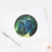 ペイントボール超現実的 ラウンドシール (封筒)