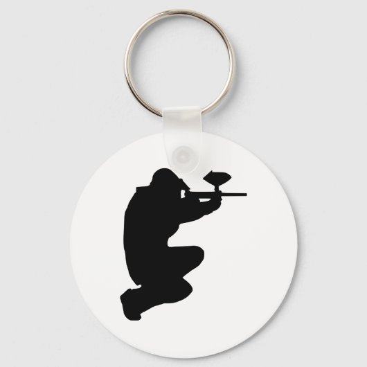 ペイントボール選手 キーホルダー (正面)