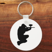 ペイントボール選手 キーホルダー (正面)