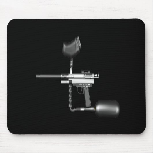ペイントボール銃 マウスパッド (正面)