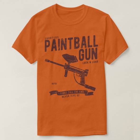 ペイントボール銃 Tシャツ (デザイン正面)