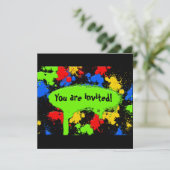 ペイントボール ご招待 招待状 (スタンド正面)