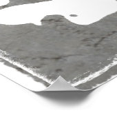 ペイントボール（ばちゃばちゃ）跳ねるオンコンクリートウォール ポスター (角)