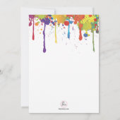 ペイントボール カラー インビテーション (裏面)