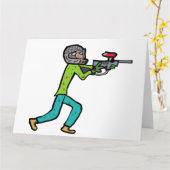 ペイントボール カード (黄色い花)