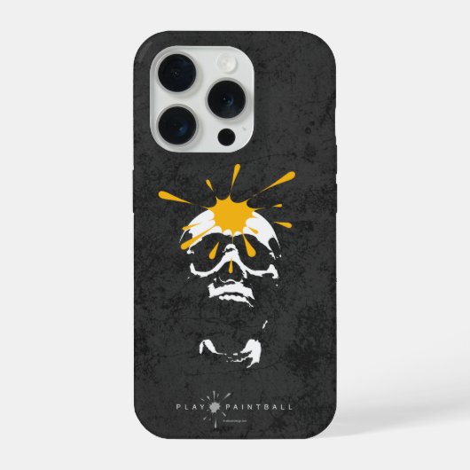 ペイントボール スカル iPhoneケース (裏面)