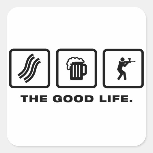 ペイントボール スクエアシール (正面)