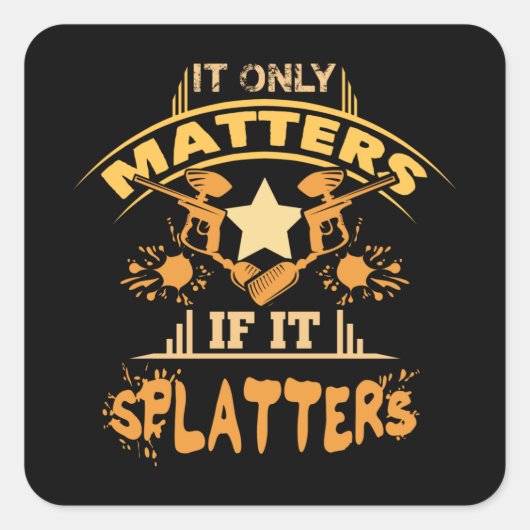 ペイントボール スクエアシール (正面)