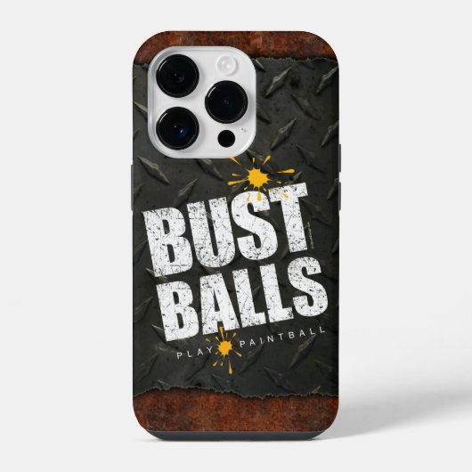 ペイントボール・バストボール iPhoneケース (裏面)