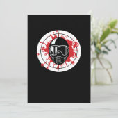 ペイントボール ブルズアイ ペイントボール ターゲット プレーヤー マーカー 招待状 (スタンド正面)