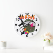 ペイントボール – ボールラウンドウォールクロック ラージ壁時計 (ホーム)