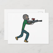 ペイントボール ポストカード (正面/裏面)