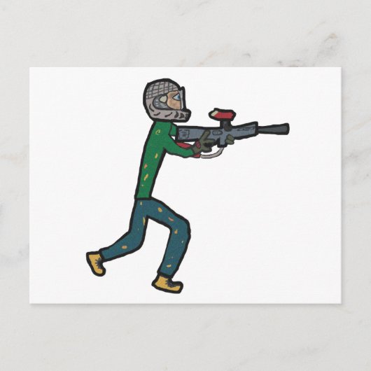 ペイントボール ポストカード (正面)