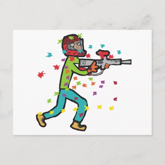 ペイントボール ポストカード (正面)