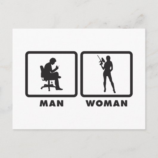 ペイントボール ポストカード (正面)