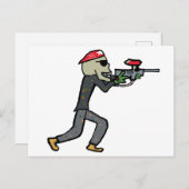 ペイントボール ポストカード (正面/裏面)