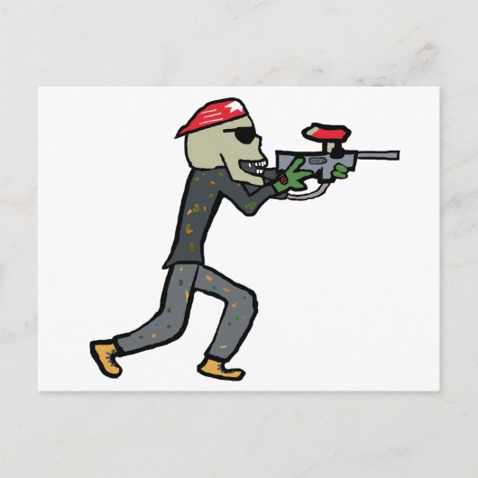 ペイントボール ポストカード (正面)