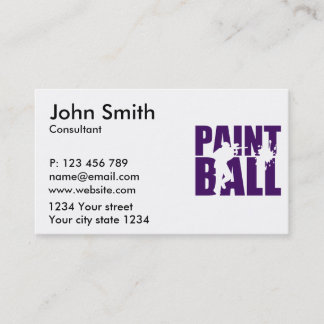 ペイントボール 名刺