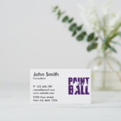 ペイントボール 名刺 (スタンド正面)