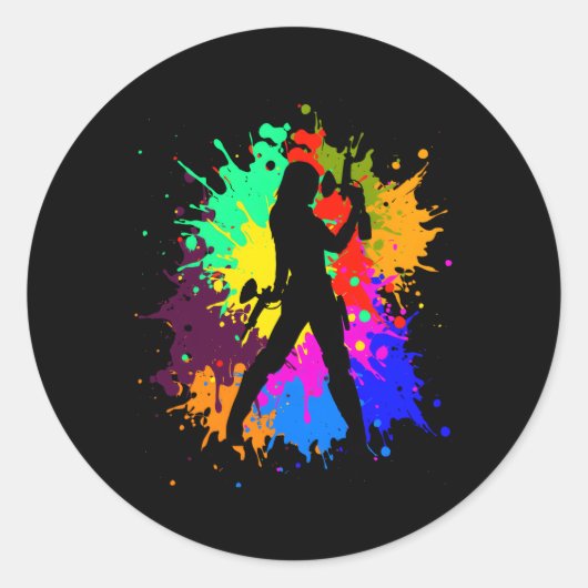 ペイントボー絵を描ル射撃、 発砲ペイントボールエアガン ラウンドシール (正面)