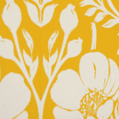 ペイントポピーアーツアンドクラフツ - 明るい黄色 壁紙 (縫い目)