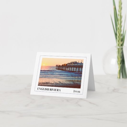 ペイントン・ピア、イングリッシュ・リビエラ、デヴォン カード (正面)