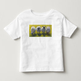ペイント風の羊のトドラーTシャツ トドラーTシャツ